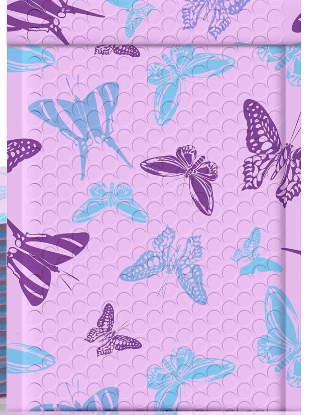 10 Purple Butterfly Bubble Mailers 10”x6”